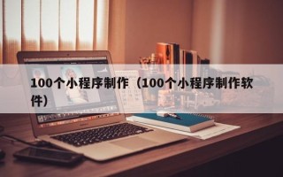 毕节100个小程序制作（100个小程序制作软件）